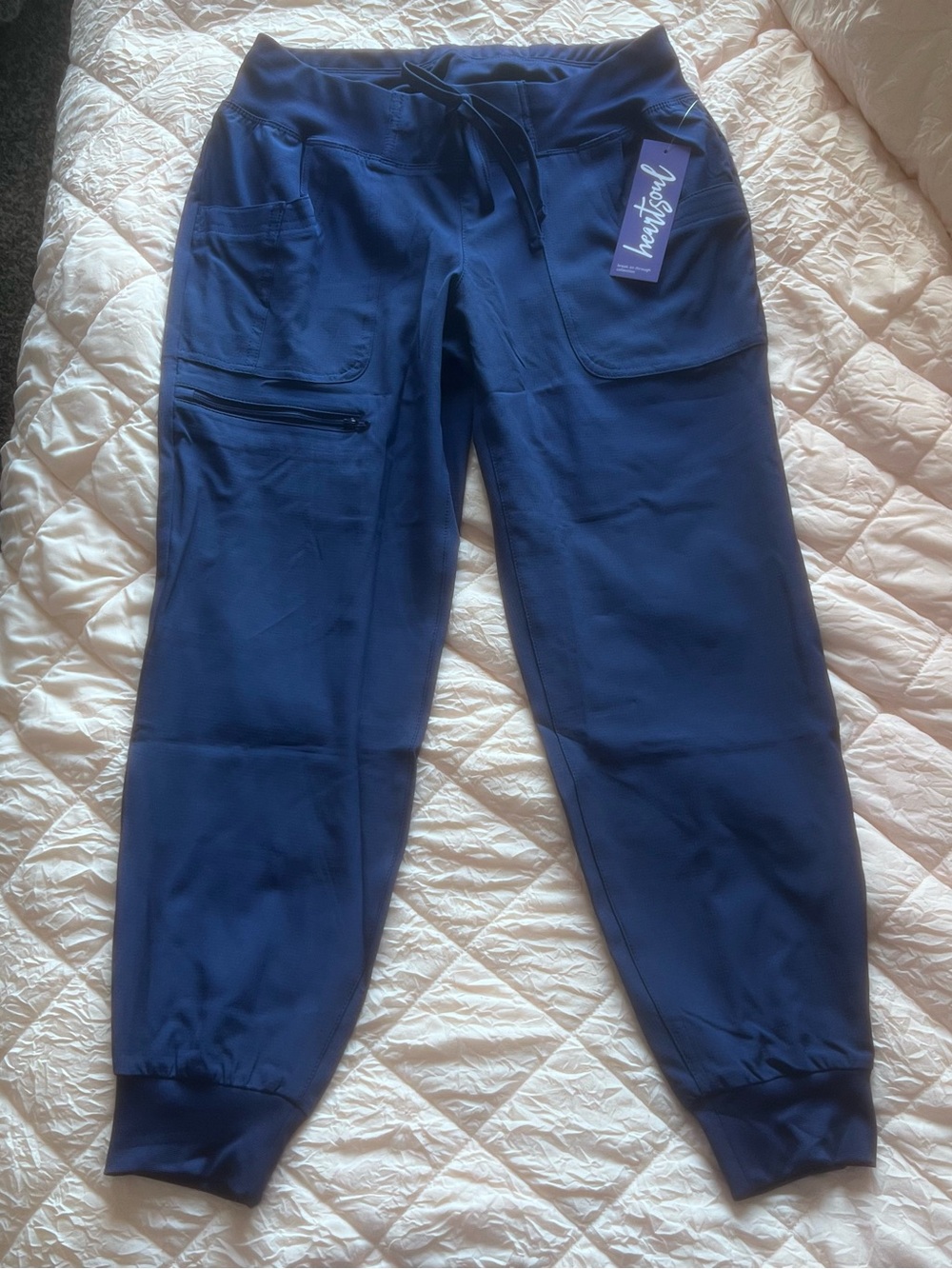 NWT Heartsoul Navy Scrubs - petite